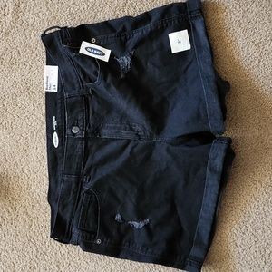 Old Navy Black Boyfriend Shorts